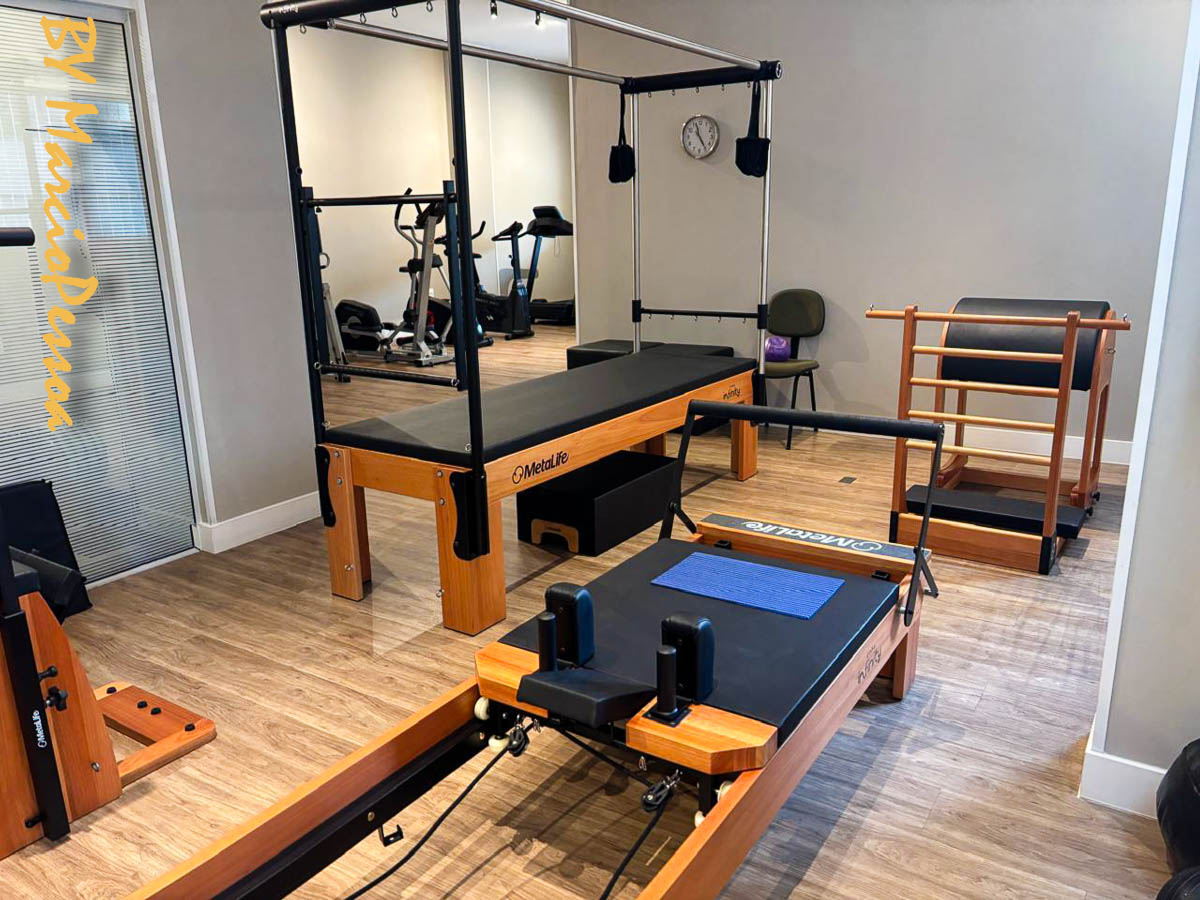 Equipamentos da nova sala de Pilates