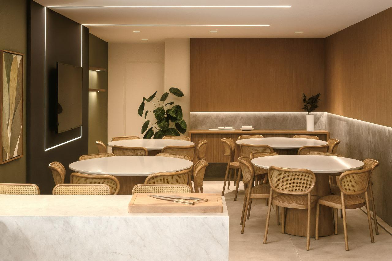 Espaço gourmet do Residencial Zermatt